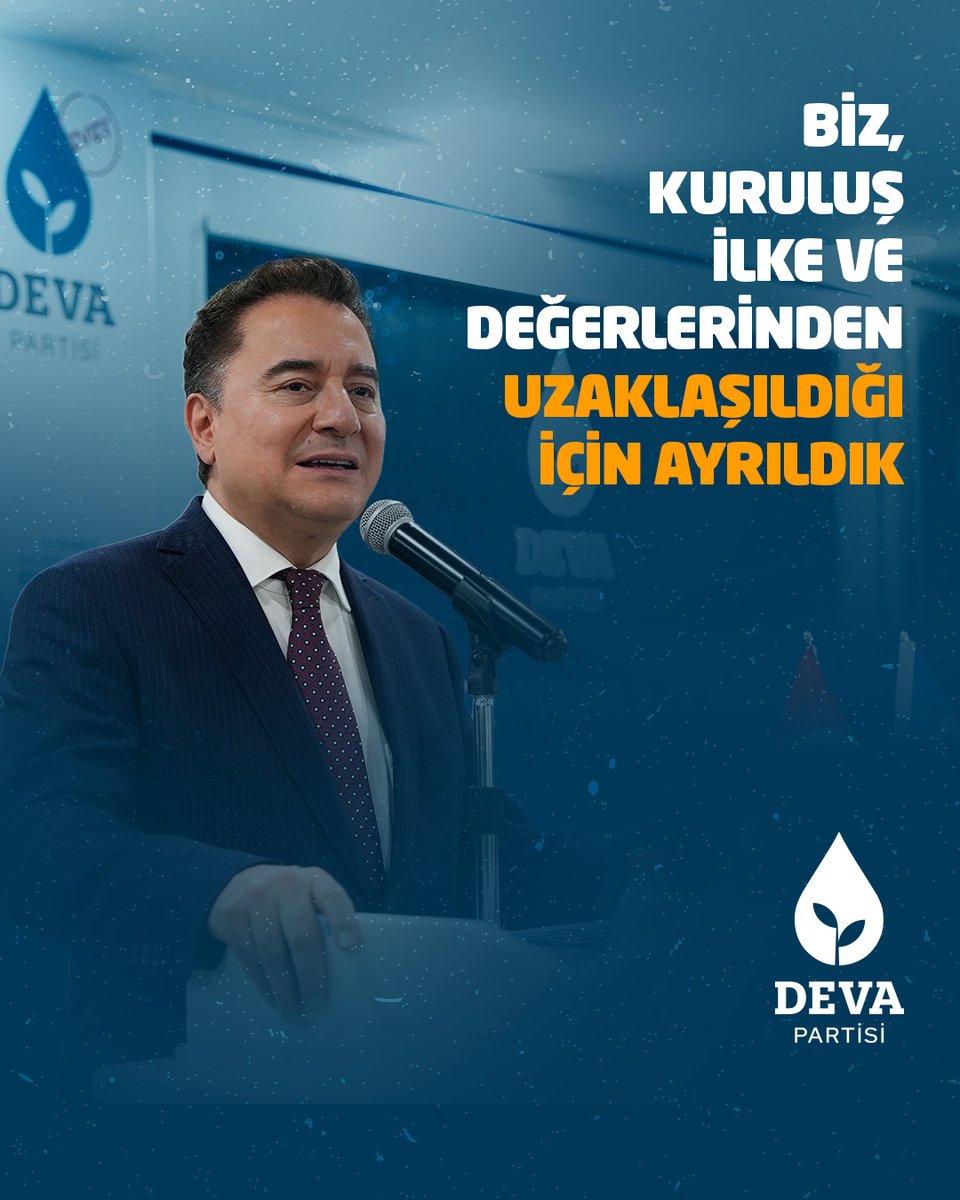 Ali Babacan: "Ben AK Parti’nin ilk kurucularındanım; sonradan katılanlardan değilim. Parti’nin kuruluş tüzüğünde de, programında da benim imzam var. O imzalarımın hala arkasındayım. Biz, AK Parti’nin kuruluş ilke ve değerlerinden uzaklaşıldığı için, zaman içinde fabrika ayarları bozulduğu için ayrıldık."