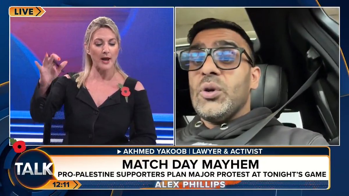 🚨 Alex Phillips vs Akhmed Yakoob Alex: "You are saying Israeli's aren't allowed to come to Birmingham... What gives you the right to say that? Akhmed: "You're looking at things from the eyes of your puppet masters! That's the problem." Alex Phillips