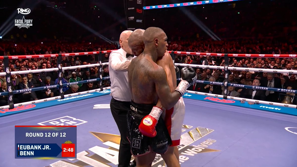 Relive the legendary 12th round between Chris Eubank Jr and Conor Benn from their first fight in April 😤 Get your tickets now: 🎟️ The Ring: Unfinished Business l Exclusively on DAZN l موسم الرياض | Riyadh Season | Nov 15th 🥊