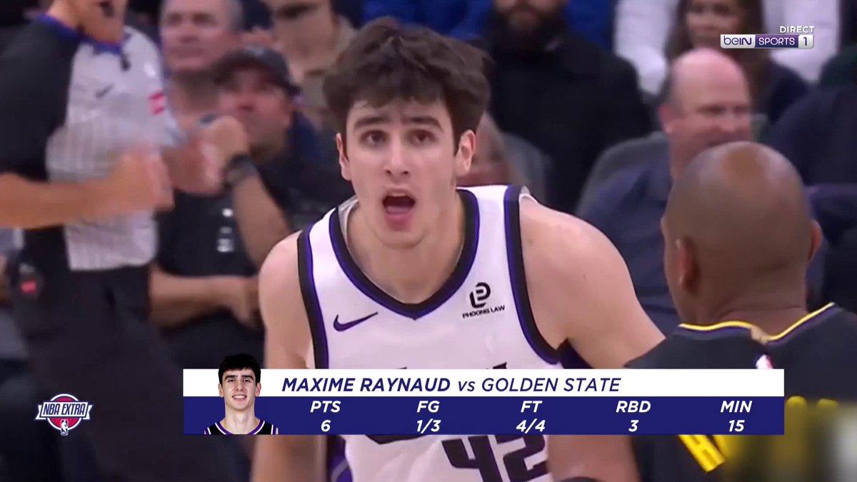 🇫🇷👏 Les premiers points de Maxime Raynaud en NBA ! 💬 "C'est toujours une fierté" #NBAextra