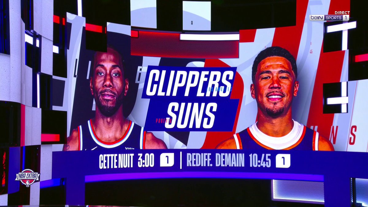 👀🌙 Votre programme de la nuit : 👉 Clippers @ Suns à 03:00 sur beIN 1 #NBAextra