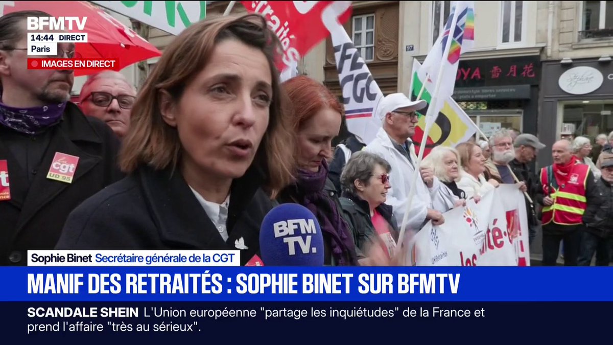 Budget: "Les retraités en ont assez d'être présentés comme des vaches à lait", affirme Sophie Binet (CGT)