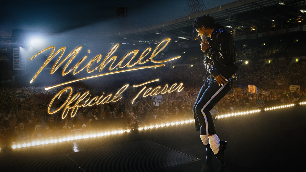 It’s hereee!!! If there ever was a potential 1B music biopic, THIS IS IT, as #Lionsgate &amp; #Universal unveil an emotional, thrilling first trailer of #Michael, biopic of the KING OF POP, #MichaelJackson! The long delayed biopic hits theatres on APR 24, 2026