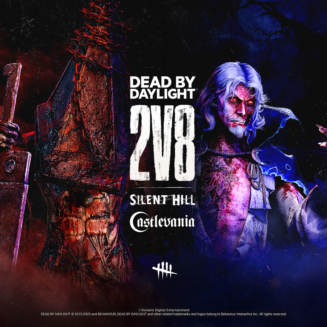 霧の中を暗い影が通り抜ける… Dead by Daylightの2対8モードが墓から蘇り、サイレントヒルの三角頭と『悪魔城ドラキュラ』のドラキュラの降臨を告げる。 殺人鬼たちの共鳴が、霧を覆い、息をもできぬほどの恐怖で満たしていく。開催期間は11月7日午前1時〜11月21日午前1時。