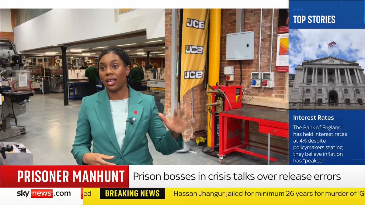 "What we have seen now is an explosion in accidental prisoner releases." Kemi Badenoch says it was an "embarrassment" that David Lammy didn't directly respond to questions over a second migrant being released by mistake at PMQs 📺 Sky 501