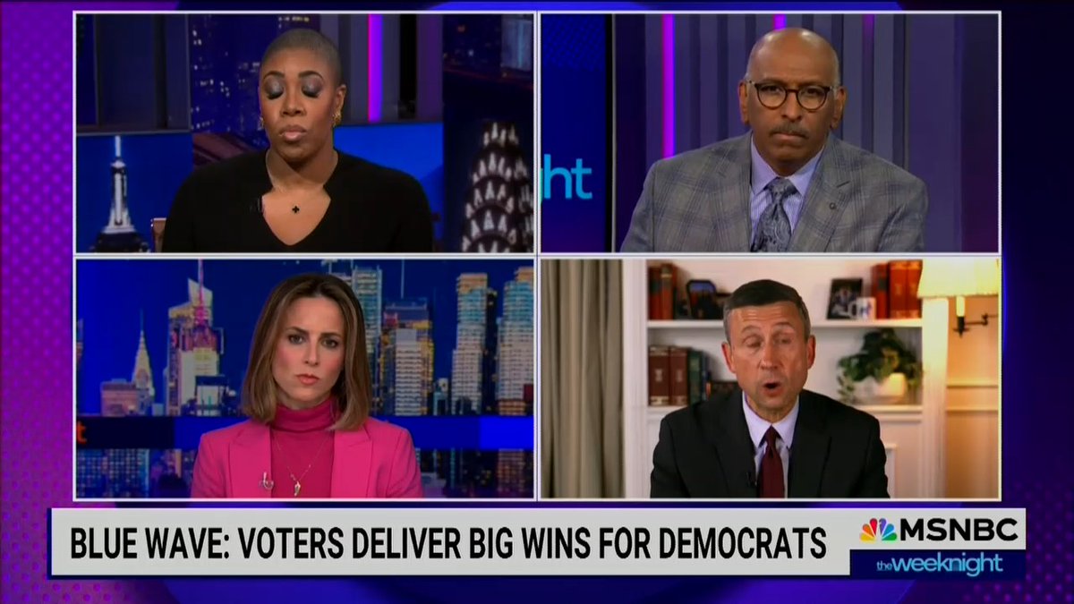 DNC Chair Martin: Think about the 13 seats that we won in the Virginia House. 7 of those 313 seats that we won haven't been won by a Democrat in 40 years. This is how deep and wide Tuesday's victory was. What happened throughout the country was a landslide for Democrats. The foot is on the gas, no brakes. We're doing this all the way through November of 2028.