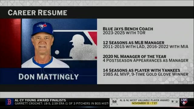 Don Mattingly is reportedly stepping away from his position as Blue Jays' bench coach, per Jon Heyman.