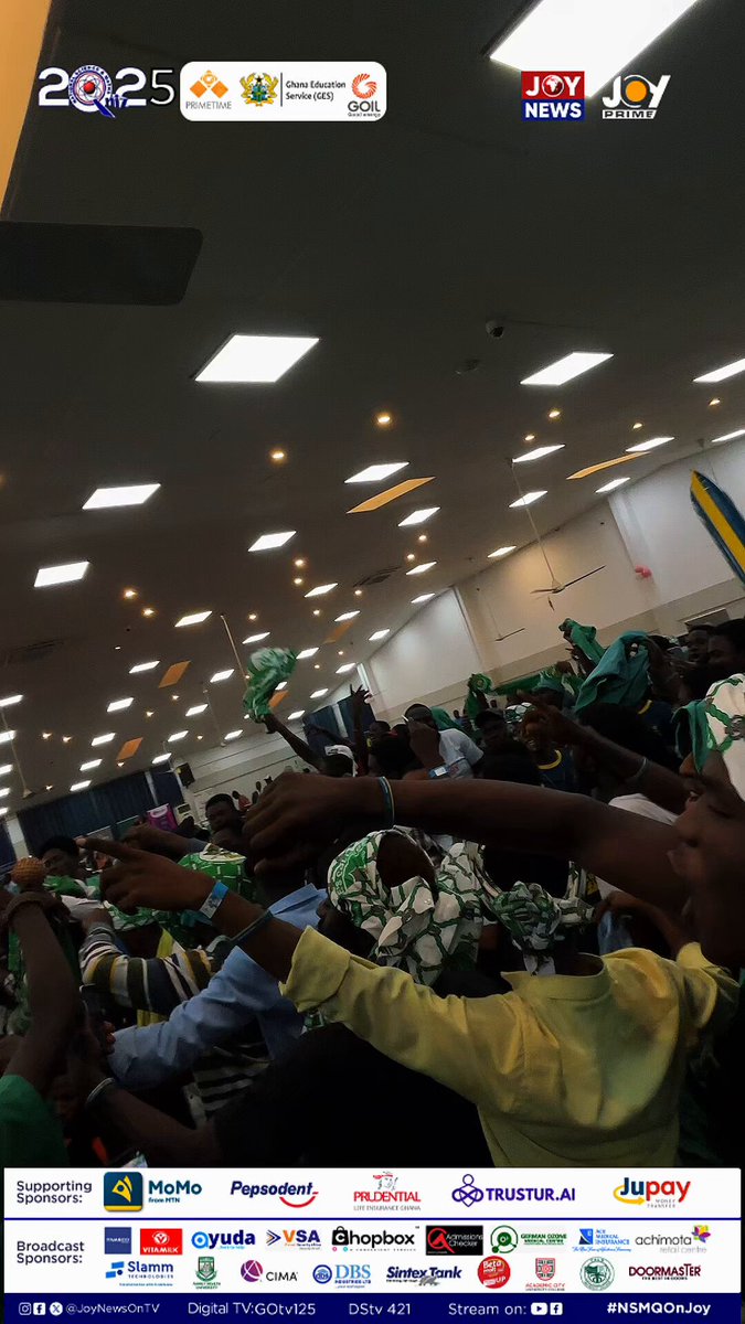 Every word, every note — pure APSU pride! 💚 St. Augustine’s College lift their voices high ahead of the Grand Finale! 🎶🙌 #NSMQOnJoy #NSMQ2025 #NSMQGrandFinale