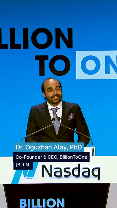🎙️ BillionToOne Co-Founder and CEO Oguzhan Atay reflects on the molecular diagnostics company’s journey to becoming #NasdaqListed
