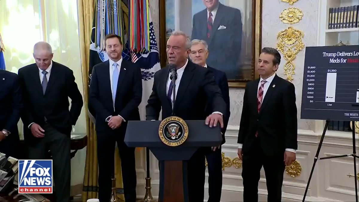 SECRETARY RFK JR on “historic” new drug deal: “This is something no American president has ever done.” “If we want to solve the chronic disease crisis, we have to tackle obesity.”