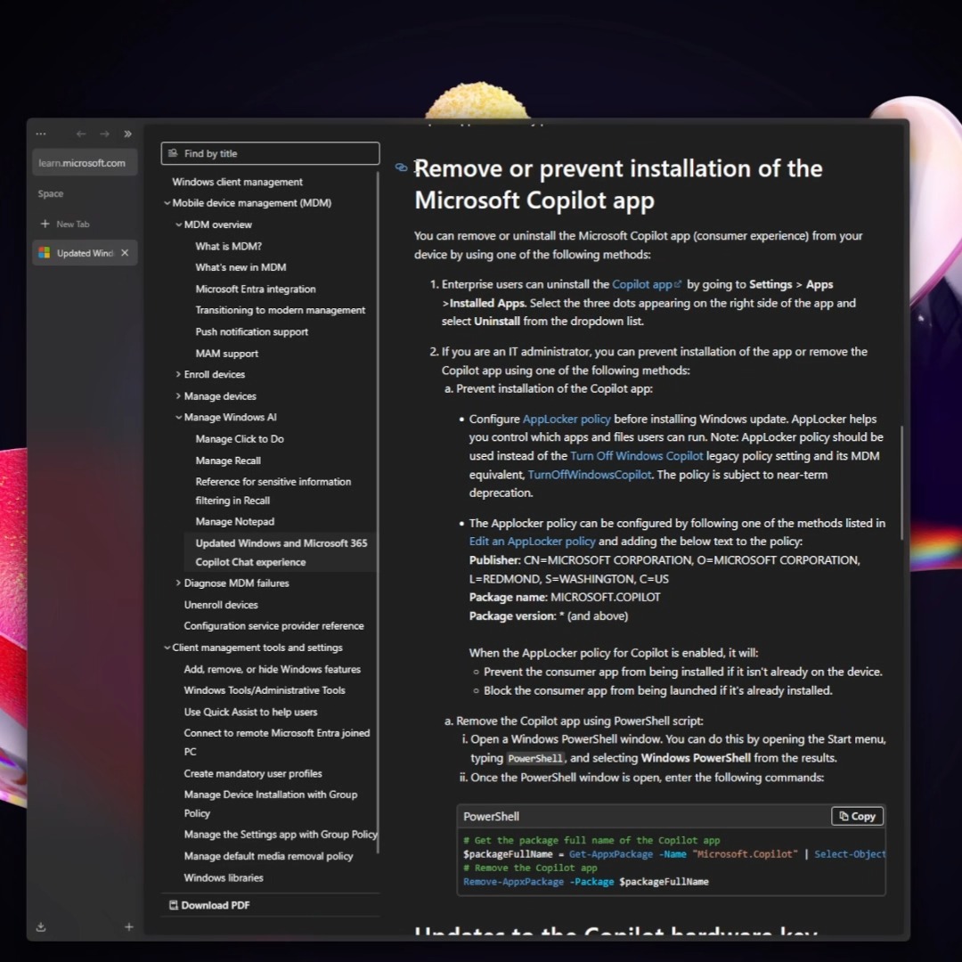 Tired of Microsoft's useless and invasive AI? Here's how to completely get rid of Copilot in under 20 seconds: