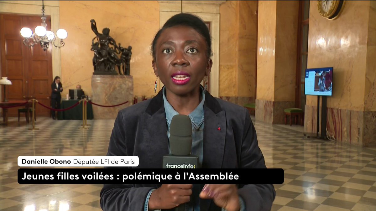 🔴 🗣️ "[Julien Odoul] est islamophobe, et il s'agit bien évidemment d'une polémique islamophobe" : Députée Obono. Danièle Obono, députée LFI de Paris, réagit à la polémique sur les jeunes filles voilées à l'Assemblée nationale. Myriam Encaoua #ToutEstPolitique #Canal16