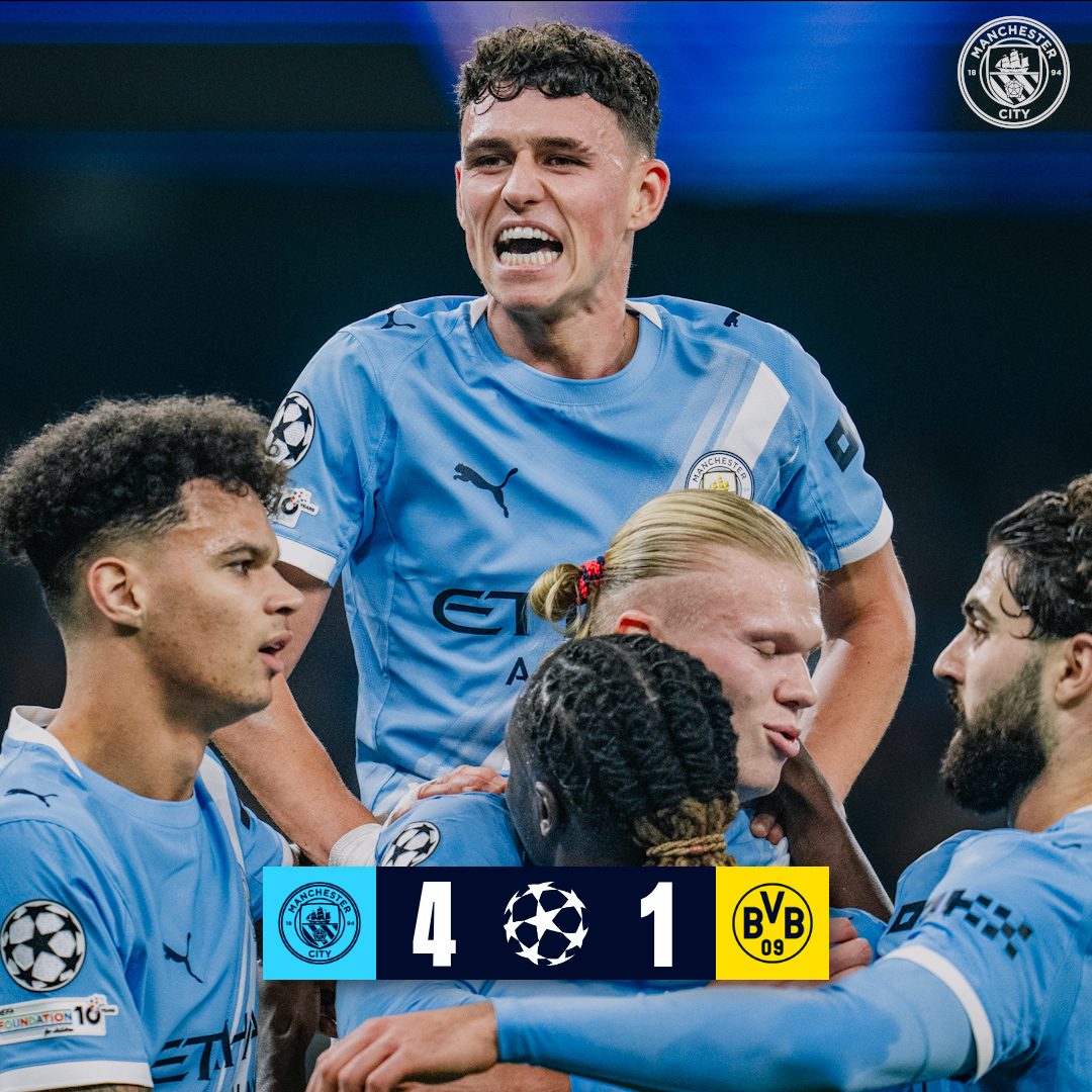A big win in the #UCL ๐ Highlights of our 4-1 win against Dortmund ๐บ
