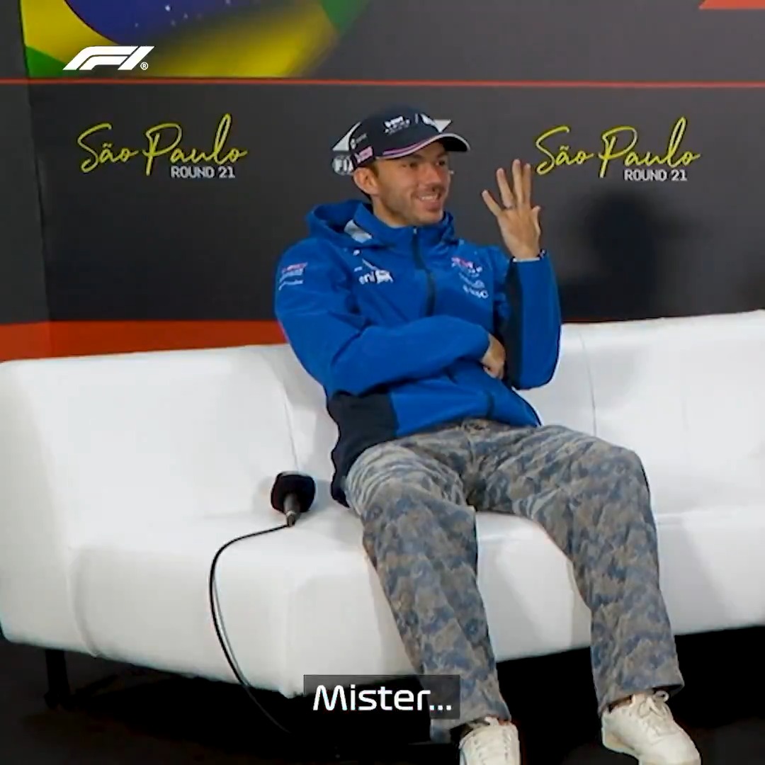 No pressure, Pierre 😅 #F1 #BrazilGP
