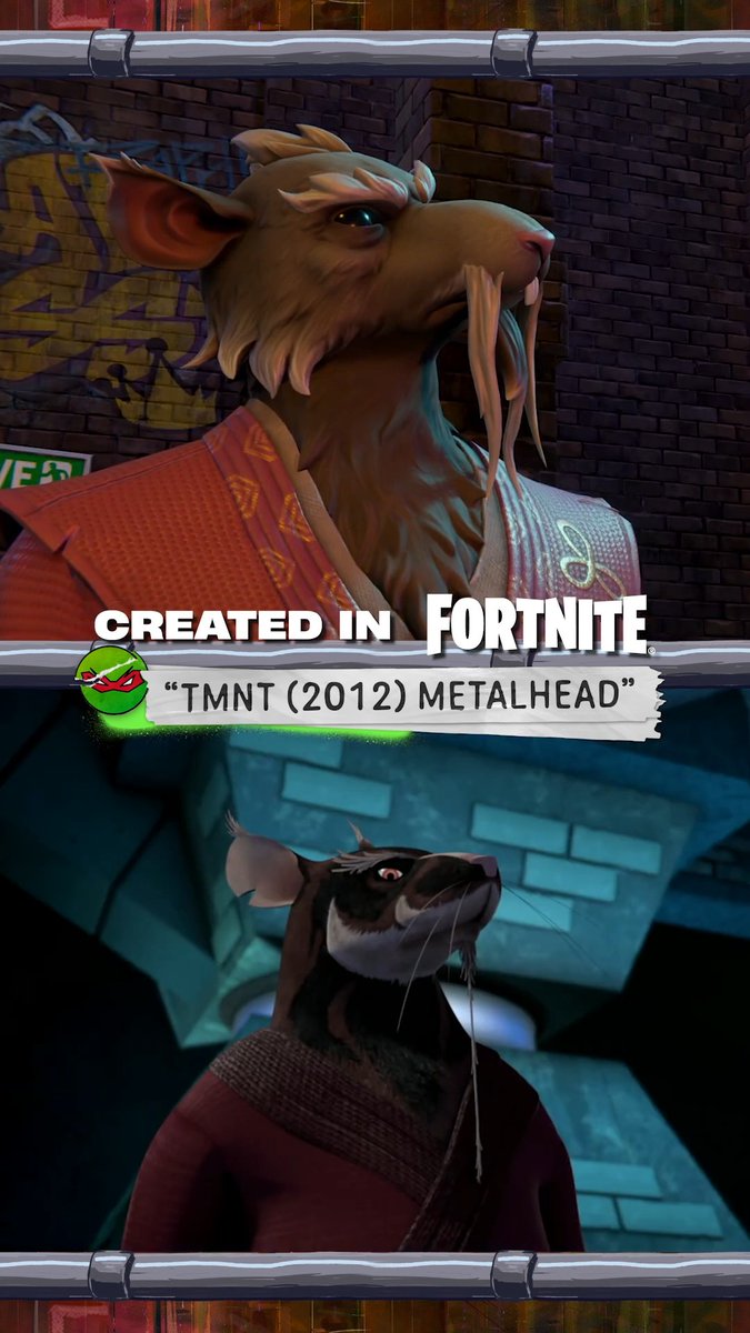 via TMNT (YouTube) "ninja turtles battle robot turtles in FORTNITE! 🤖🐢"