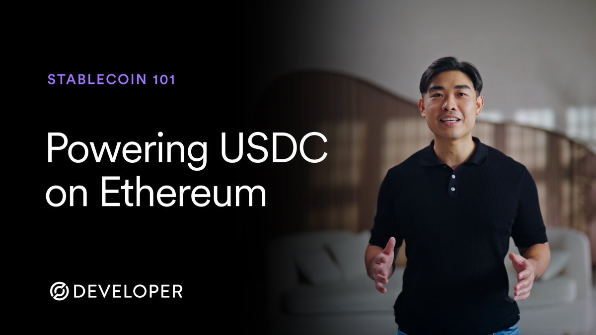Different chains. Different token standards. But same USDC. In this episode of Stablecoin 101, Elton Tay from the Developer Relations team explains: ✅ How USDC is issued natively across chains ✅ What token standards like ERC-20, SPL, ASA mean ✅ The built-in rules that define how USDC works onchain Explore the full Stablecoin 101 playlist on YouTube: