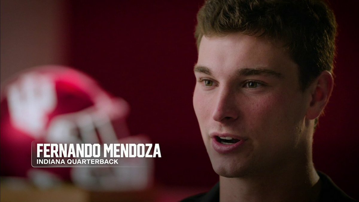 "I don't know that there is a ceiling right now, [Fernando Mendoza] has improved immensely, but as much as he has improved, he's got that much improvement he can make this season." Indiana HC Curt Cignetti on Fernando Mendoza’s path and his pursuit of bringing a national title to Bloomington 🏆