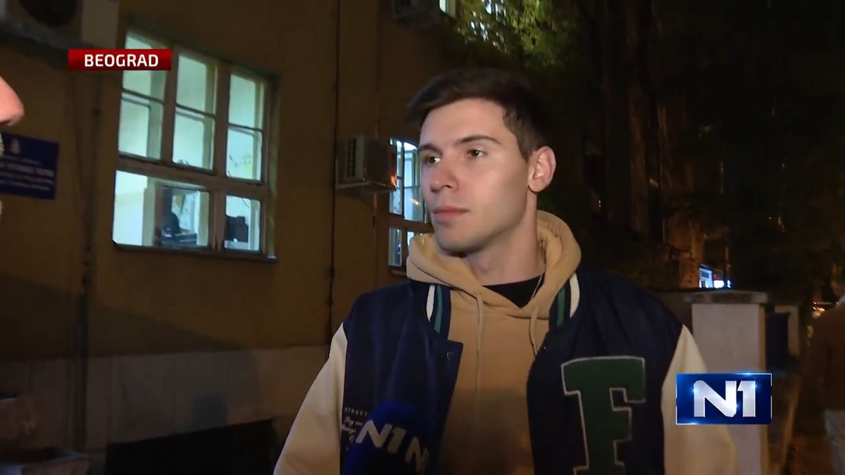 Mateja Nikolić i Luka Đorđević, studenti iz Niša, pušteni su iz PS Vračar.