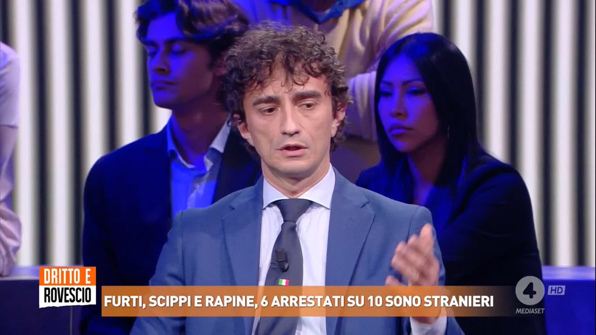 "La metà dei reati sono commessi da immigrati arrivati in Italia quando al governo c'era il Partito Democratico" Galeazzo Bignami (Fratelli d'Italia) a #drittoerovescio