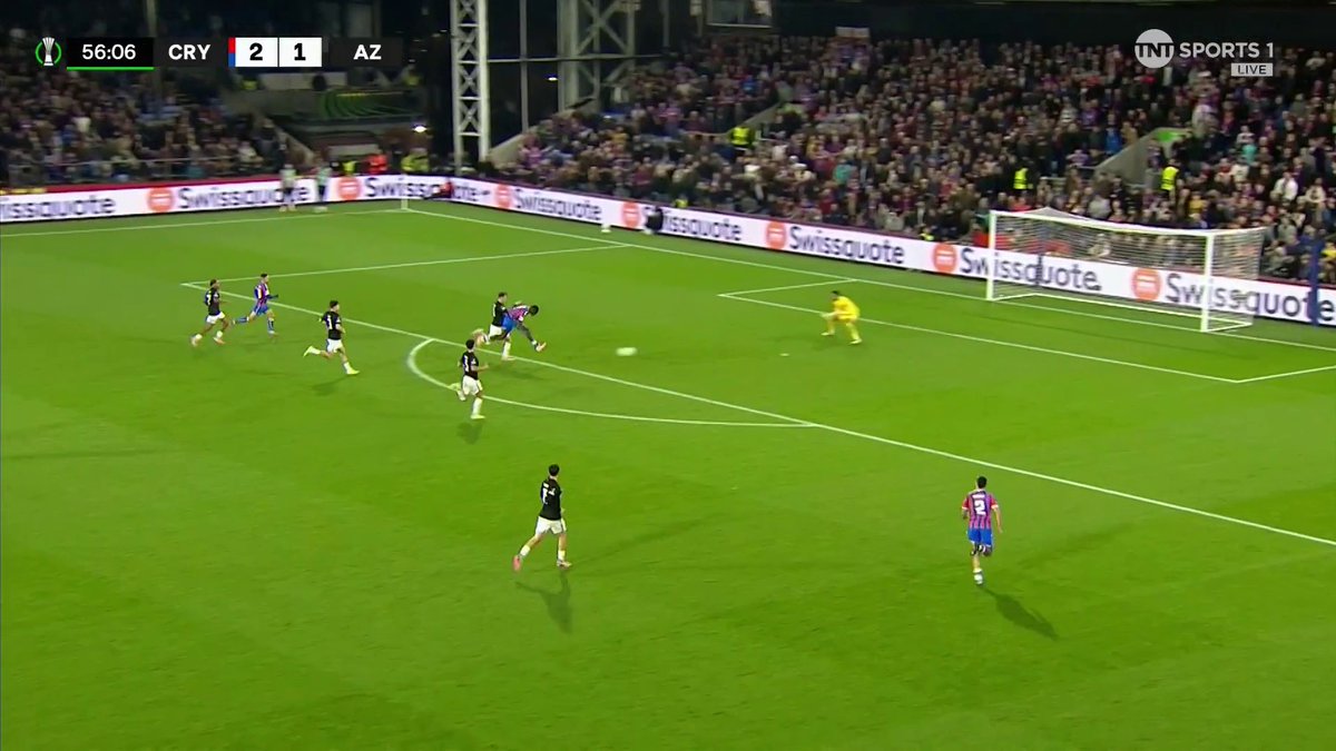 Ismaïla Sarr on fire 🔥 A lovely run and finish after a fine Jean-Philippe Mateta pass and Crystal Palace are back in control 😮💨 📺 TNT Sports & discovery+ UK