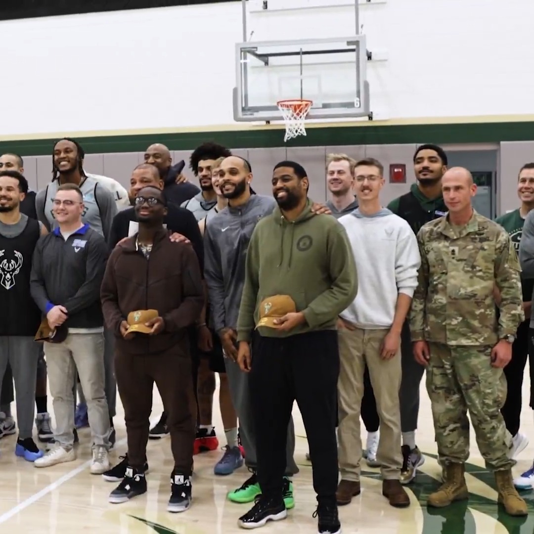 Today we had the honor of hosting service members at team practice.