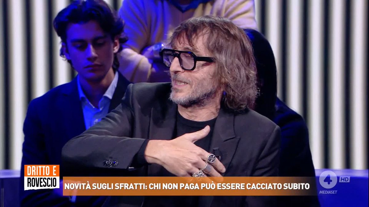 "Chi è proprietario di casa ha il diritto di vedere sgomberata la sua abitazione in maniera rapidissima. Se uno non paga l'affitto deve essere mandato via!" Giuseppe Cruciani a #drittoerovescio