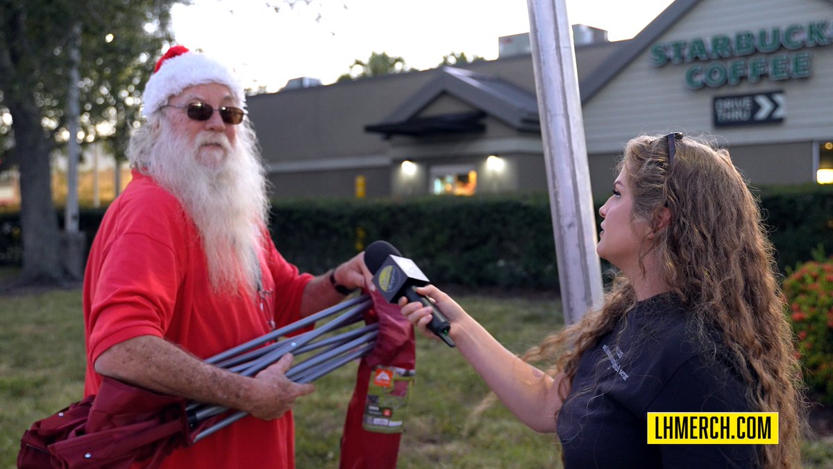 Democrat Santa CRASHES OUT, packs up, and literally LEAVES the protest after he can't tell me what fascism is 🤣 🎅