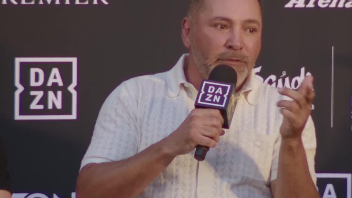 Oscar De La Hoya says for Boots and Eddie Hearn to stay home 😬 #OrtizLubin | Nov 8 | Live on DAZN ▪️