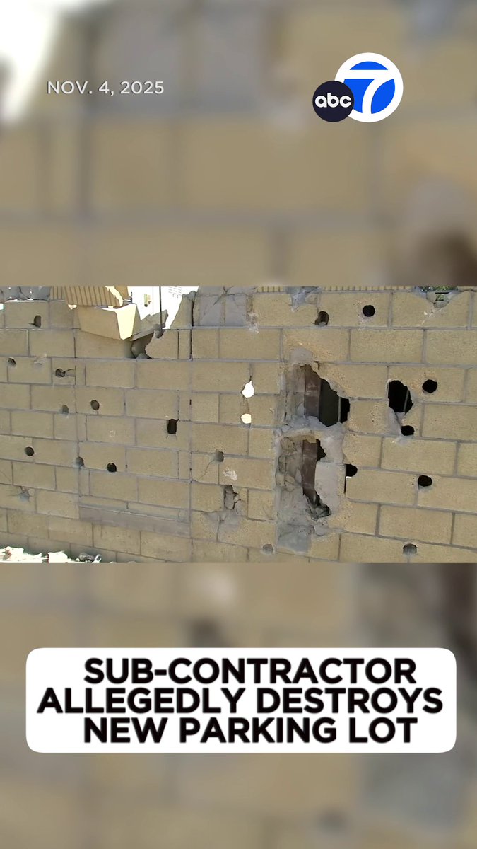 An apparent dispute over payment allegedly led a subcontractor to tear up their own work at an animal hospital in Orange. It was a brand-new parking lot, but now it's a construction nightmare.