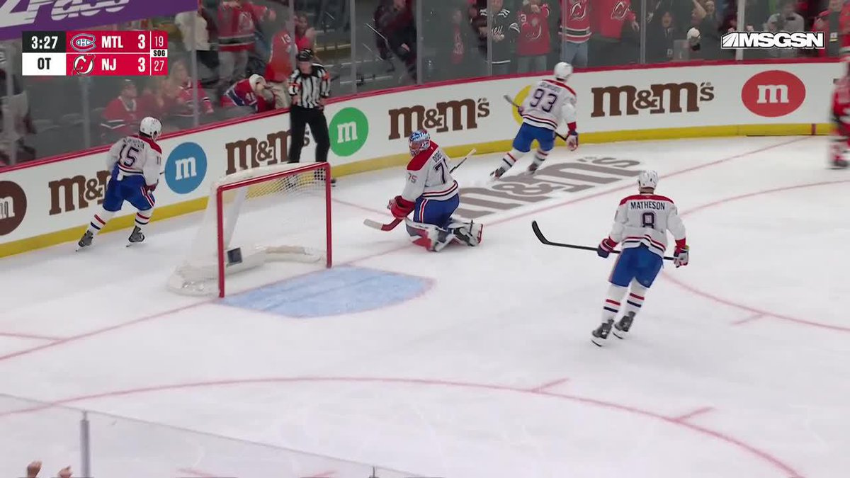 BRATT GETS THE STEAL AND THEN WINS IT FOR THE DEVILS IN OT 🚨🔥