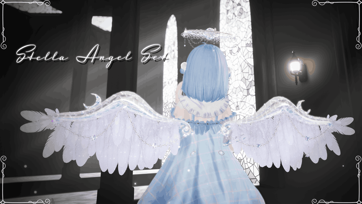 🌌星と月の天使の羽🌌 🪽✨Stella Angel Set🌙🪽 11/10までセール中 🎁発売記念🎁 抽選で3名様にプレゼント!!👇応募方法 ①この投稿をリポスト&amp;いいね💖 ②haru-same.obj@はるさめ雑貨店をフォロー ③BOOTHページで💖を押すだけ!! ⌛️締切:11/9👇BOOTHリンクはリプ欄へ👇