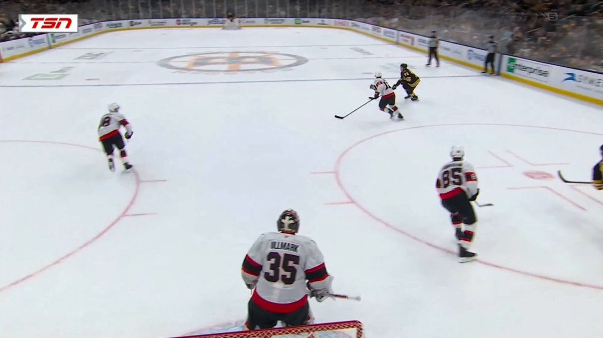 This is lazy goaltending. Pure and simple. I’ve tried to be patient and fair but come on. These softies are routine now. It has to stop.