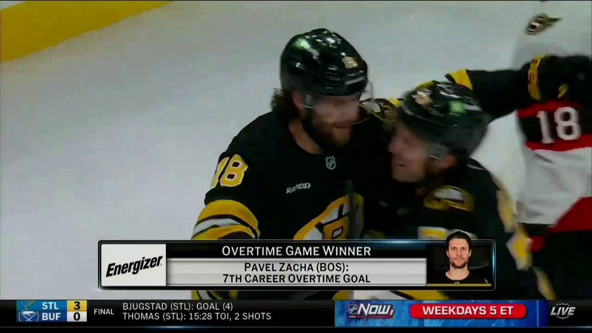 Pavel Zacha gets the job done for the Boston Bruins in overtime! 📺 #NHLTonight on NHL Network is your home for nightly coverage of the NHL!