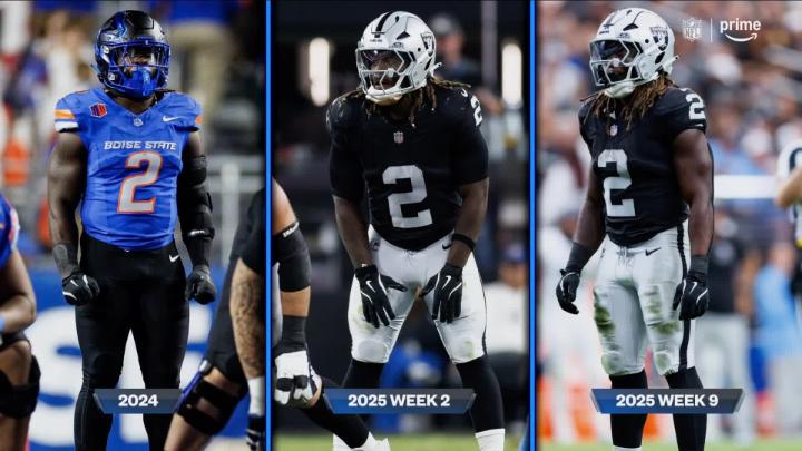 The Michael Meyers stance 💀 #TNFonPrime | Las Vegas Raiders