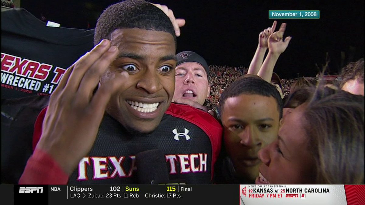 The nostalgia is real 🥹 Scott Van Pelt cracks open the vault to Texas Tech Football’s win over Texas in 2008 🔓🔥