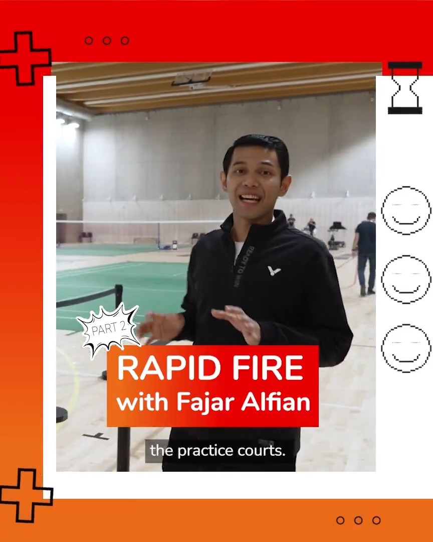 We couldn’t fit all the fun in one video, so here’s Part 2️⃣ of #RapidFire questions with 🇮🇩 Fajar Alfian! 😄 #TotalEnergiesxBadminton TotalEnergies