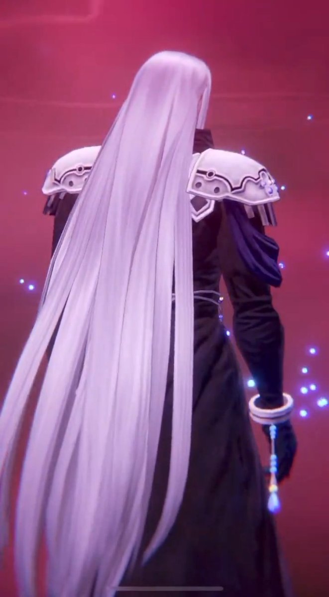 DISSIDIA DUELLUM FINAL FANTASY BETA SPOILERS Cloud waking up in a void and immediately seeing Sephiroth (the Dissidia version with the bracelet 👀) who transports him into our world in Shibuya lmao??? I can’t wait to see Sephiroth in casual clothes omg 😳