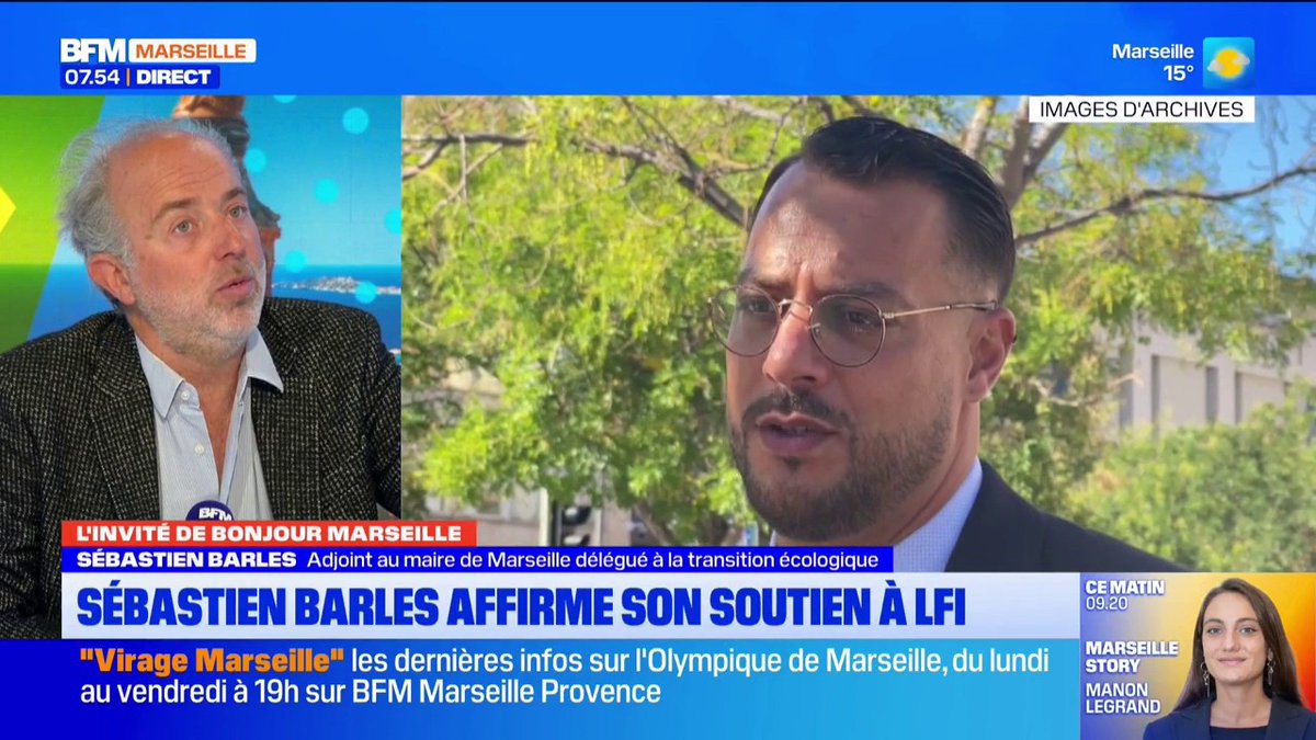 Municipales : Sébastien Delogu "incarne la colère des quartiers populaires" selon l'adjoint au maire de Marseille Sébastien Barles qui lui apporte son soutien