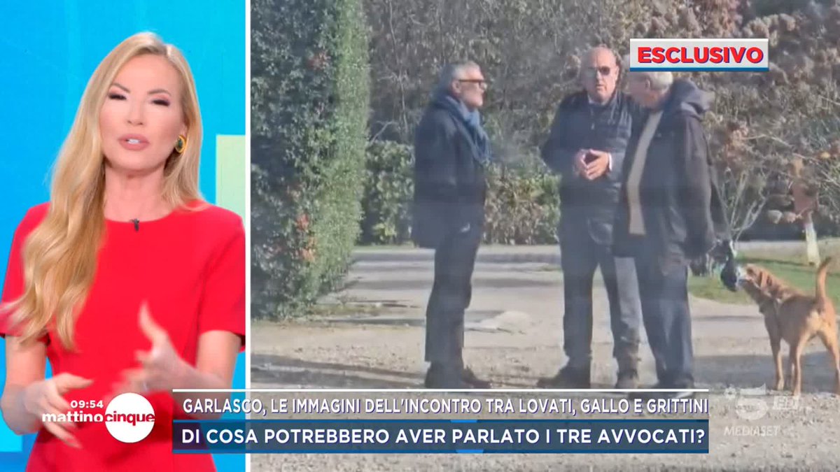#Garlasco, le immagini dell'incontro tra Lovati, Gallo e Grittini, il legale di Savu. Perché si sono incontrati? #Mattino5