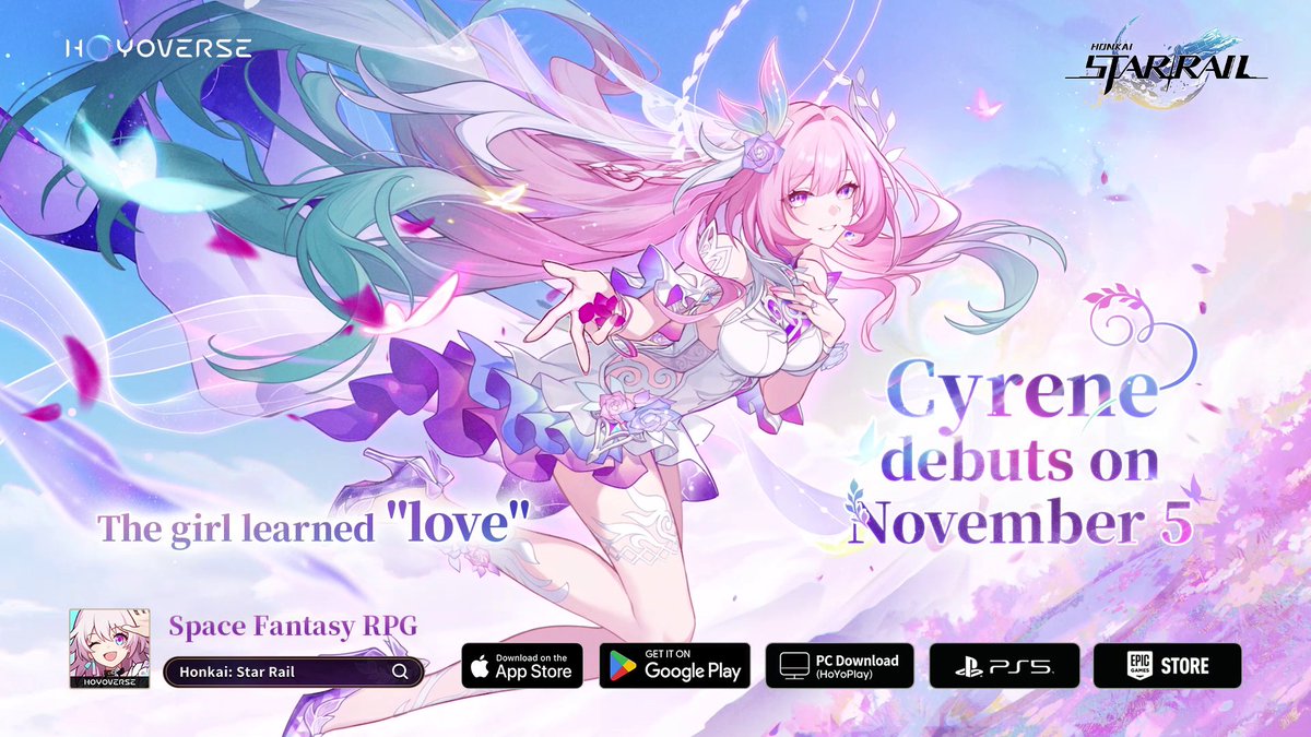 A maiden's prayer on the final day For this planet, as we have written The ultimate and highest form of romance DOWNLOAD NOW: #HonkaiStarRail #Cyrene