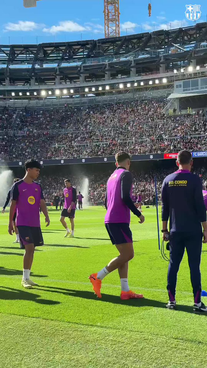 POV: First training at Spotify Camp Nou 👀