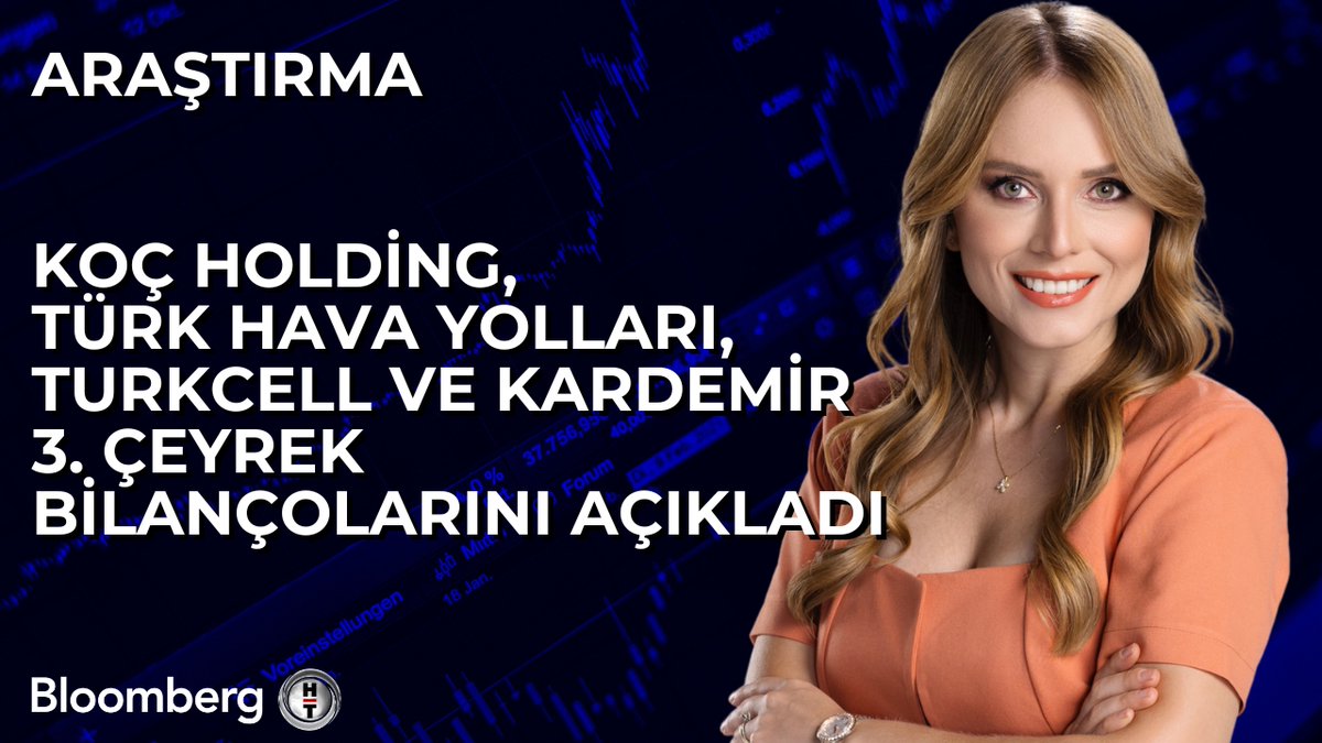 📍 Koç Holding #KCHOL 3. çeyrekte 7,6 milyar TL kâr etti. 📍 Türk Hava Yolları #THYAO 3. çeyrekte 56 milyar TL kâr etti. 📍 Turkcell #TCELL 3. çeyrekte 5,4 milyar TL kâr etti. 📍 Kardemir #KRDMD 3. çeyrekte 682 milyon TL zarar etti. Bloomberg HT Araştırma Analisti Sevcan Ersözlü (Sevcan Ersözlü) aktardı.