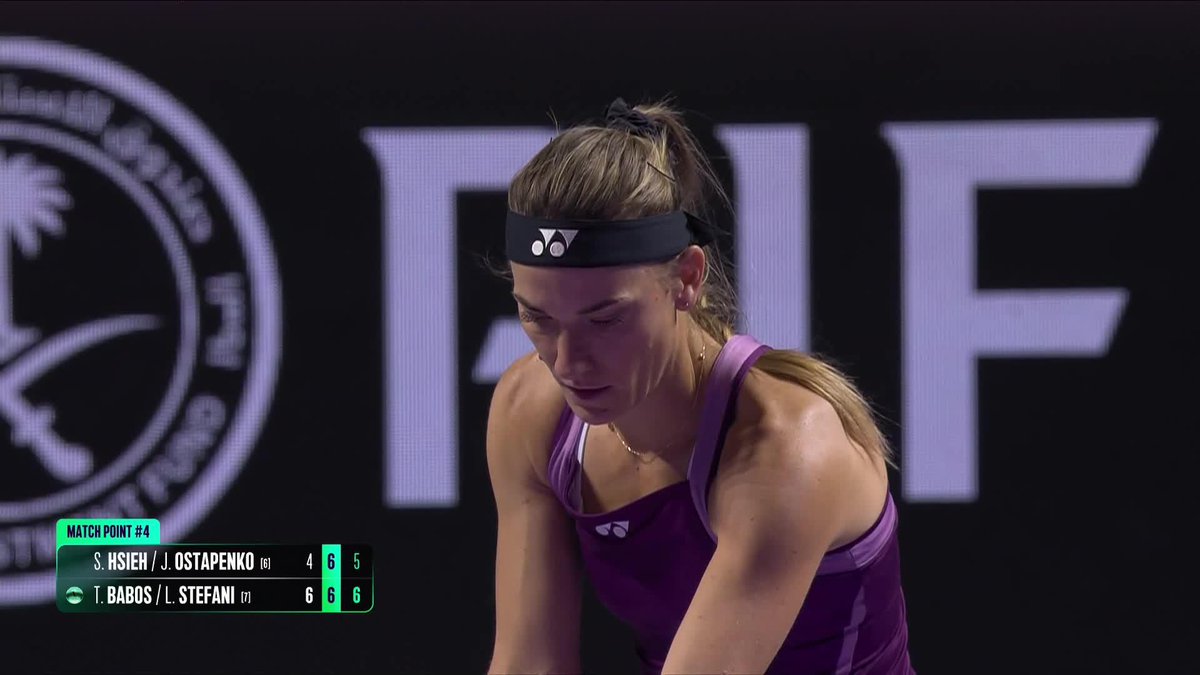 Finals BOUND! ✈️ Luisa Stefani and Babos defeat Hsieh/Ostapenko 6-4, 7-6(5) and book their ticket into the final. #WTAFinalsRiyadh