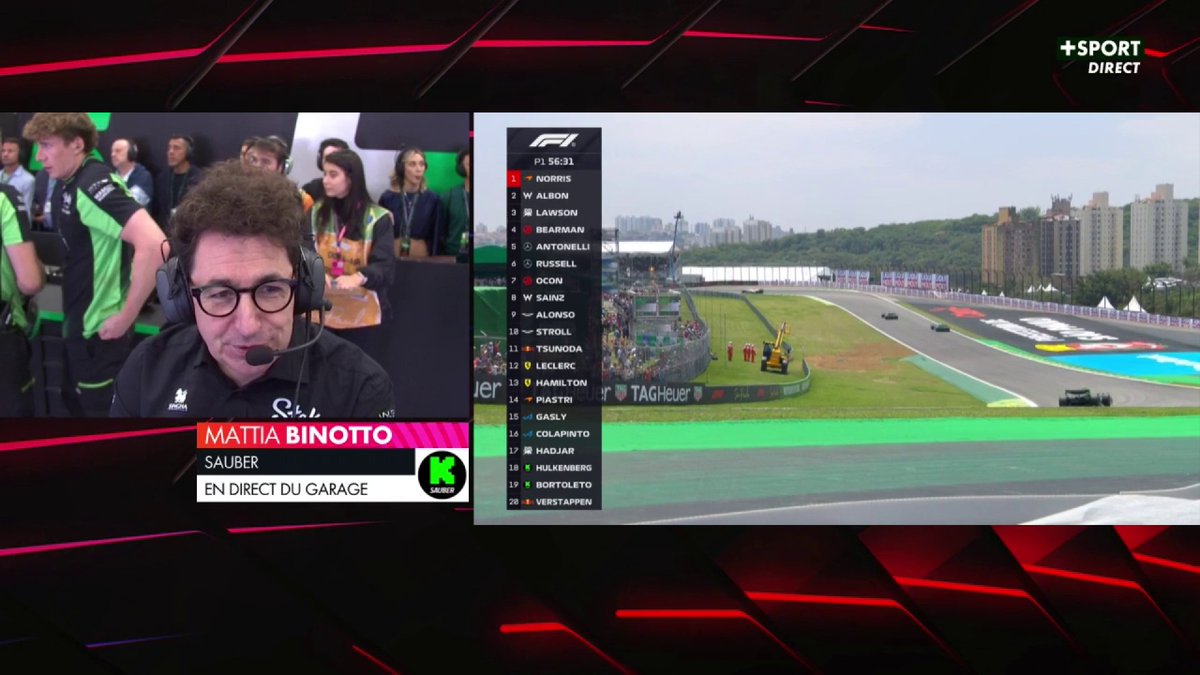 Mattia Binotto est avec nous en direct du garage Sauber tout le week-end 🎧 Il nous parle du programme de l'équipe pour cette unique séance d'essais libres au Brésil 🇧🇷 #BrazilGP #F1