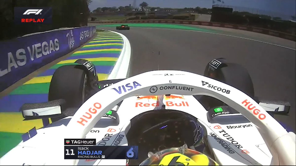 That was close! 😱 Hadjar airs his displeasure with Piastri 😤 #F1 #BrazilGP