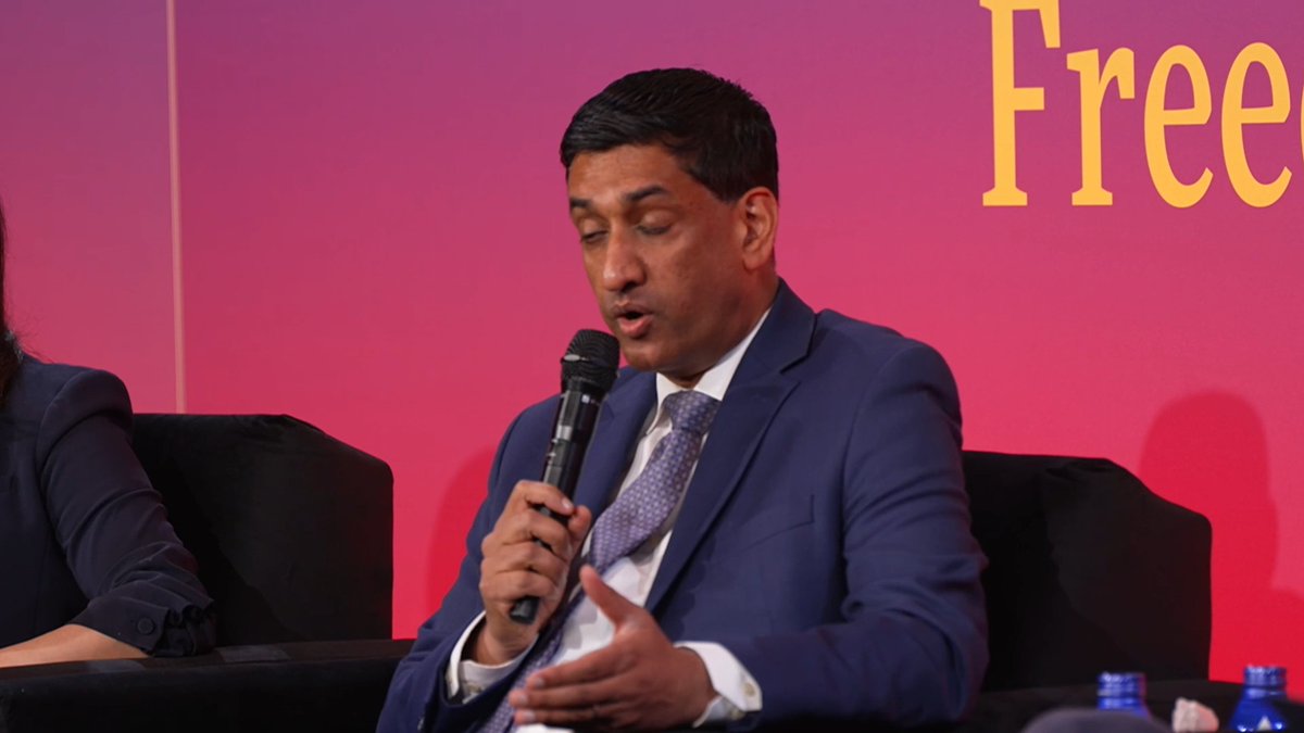 Rep. Ro Khanna: "We have to start with the truth: President Biden mishandled Gaza. He was wrong. We should never have given a blank check [to Netanyahu]." #crookedcon2025