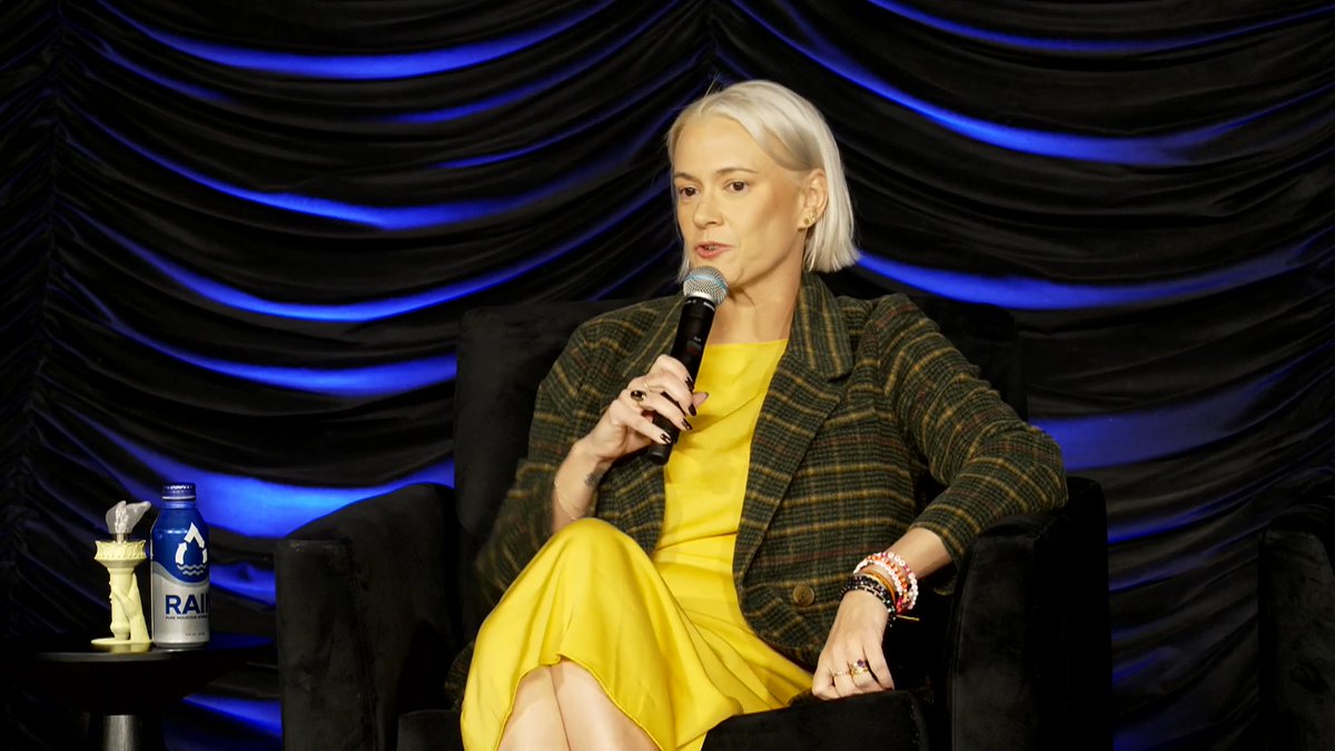 Kate Barr: "I'm a middle-aged suburban mom. I am a white lady with bottle blonde hair. I can put my body in places that no one else can . And my daughter, every night before she goes to bed, worries that I'm going to get shot the next day. If that's happening to me. I don't know what the fuck is happening for y'all. That is bananas."