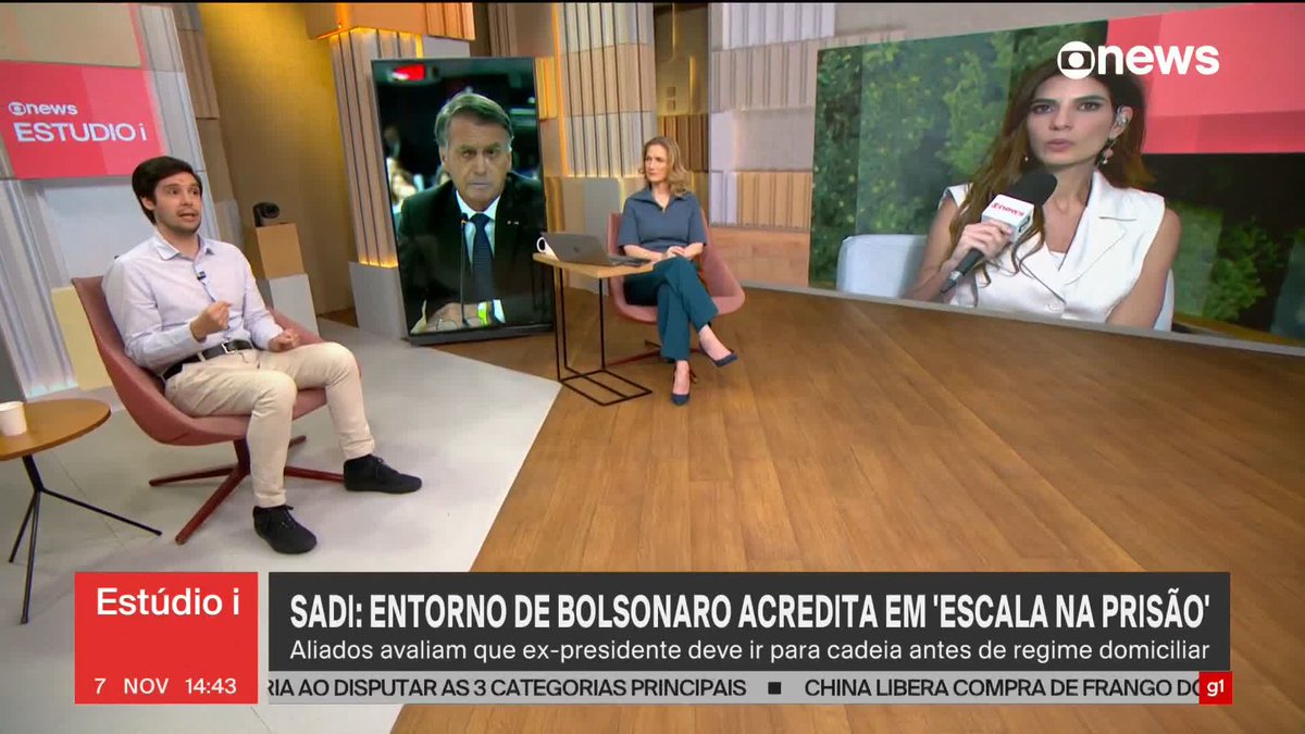 "O Brasil está virando a página do Bolsonaro", afirmou Joel Pinheiro 🇧🇷 durante o #Estúdioi, ao analisar que em breve o processo do ex-presidente vai transitar em julgado e ele deve ser preso. "É um momento também de definição para a própria direita brasileira, da corrida presidencial do ano que vem. O próprio Bolsonaro vai se ver na necessidade de indicar o seu sucessor", disse Joel. ➡ Assista à #GloboNews: