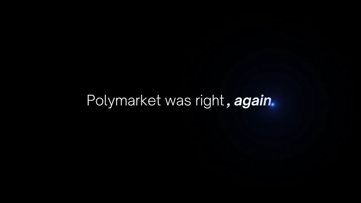 Elections happen on Polymarket. Thank you to all our traders who power the truth machine.