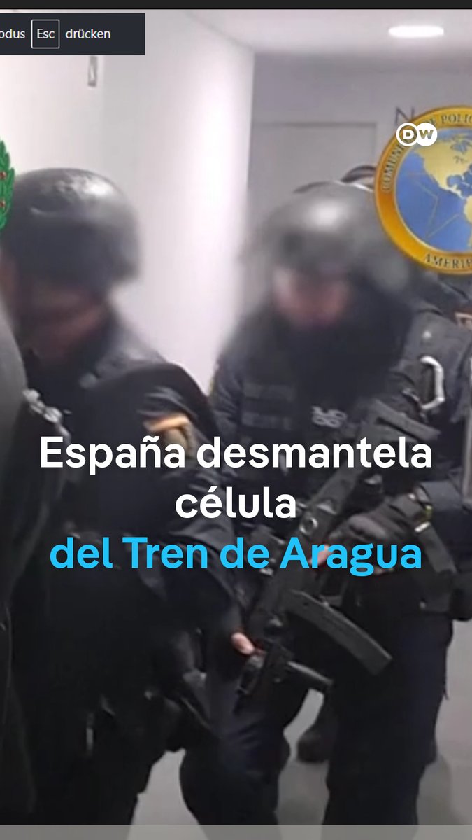 Policía frustra intento del Tren de Aragua de asentarse en España La Policía española detuvo a trece personas sospechosas de integrar la primera célula en España del Tren de Aragua, una estructura criminal originaria de Venezuela que se ha expandido a otras naciones. Los arrestos frustran el intento de la organización de asentarse en Madrid y Barcelona, donde poseían laboratorios de cocaína rosa o "tusi".